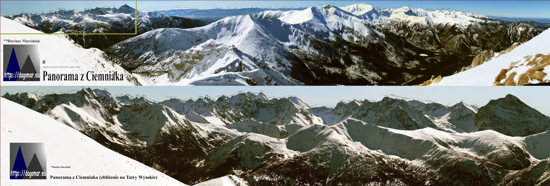 panorama z Ciemniaka